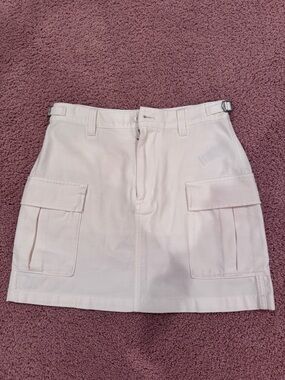 TNA White High-Rise Mini Skirt